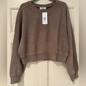 Double Zero Cropped Sweatshirt